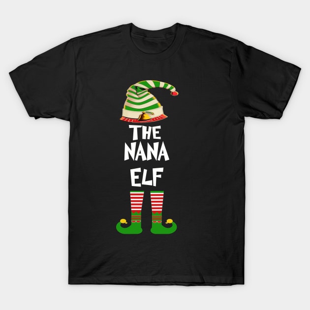 Nana Elf Family Matching Group Christmas T-Shirt by albaley